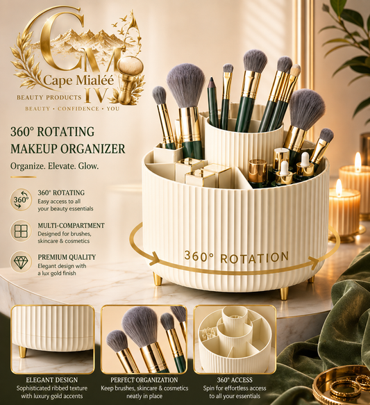 Cape Mialeé™ 360° Rotating Beauty Organizer